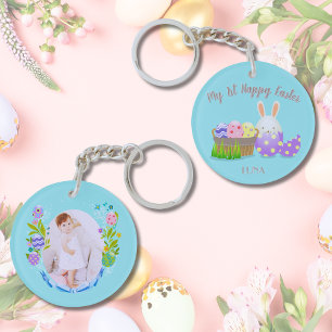My 1st Happy Easter Circle Key Ring