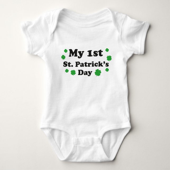 My 1st St. Patrick's Day Baby Bodysuit (Front)