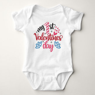 My 1st Valentine's Day Baby Bodysuit