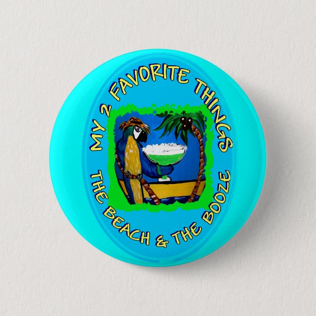 MY 2 FAVORITE THINGS 6 CM ROUND BADGE (Front)