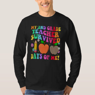My 2nd Grade Teacher Survived 100 Days of Me Groov T-Shirt