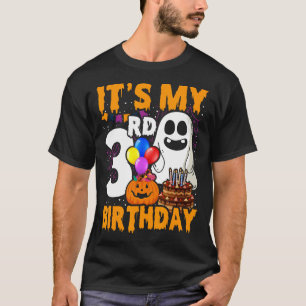 My 3rd Birthday Ghost Pumpkin Halloween Party 3 Ye T-Shirt
