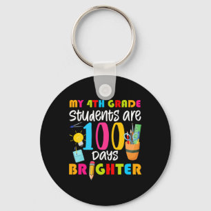My 4th Grade Students Are 100 Days Brighter Fun 10 Key Ring