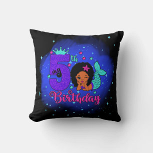 My 5th Birthday Mermaid Cushion