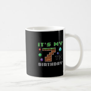 My 7th Birthday Pixel 7 Gamer Video Gaming Boys Ki Coffee Mug