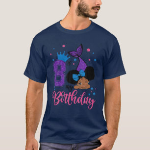 My 8Th Birthday Happy Little Mermaid On Her Birthd T-Shirt