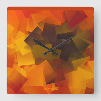 "My Abstract Sunflower" Wall Clock