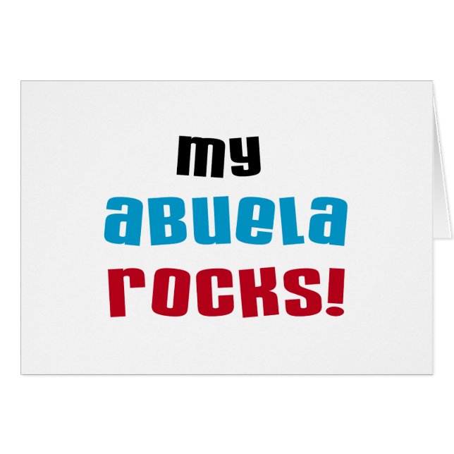My Abuela Rocks T-shirts and Gifts (Front Horizontal)