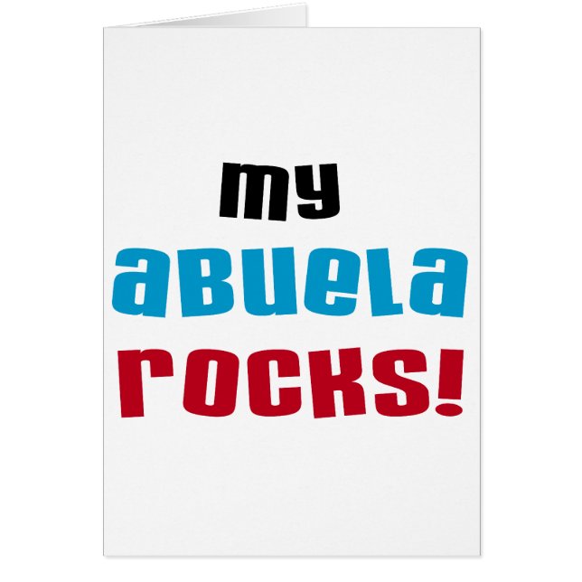 My Abuela Rocks T-shirts and Gifts (Front)