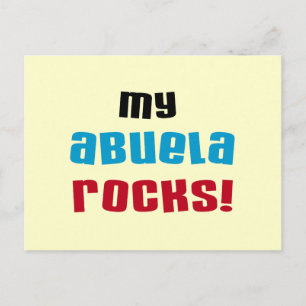 My Abuela Rocks T-shirts and Gifts Postcard