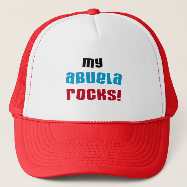 My Abuela Rocks T-shirts and Gifts Trucker Hat (Front)