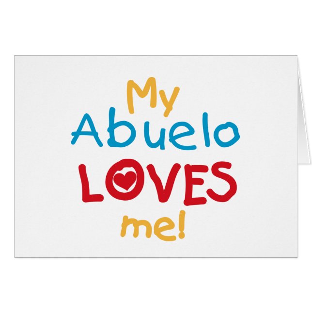 My Abuelo Loves Me T shirts and Gifts (Front Horizontal)