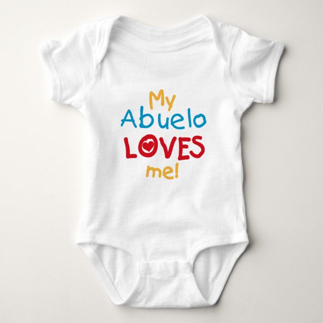 My Abuelo Loves Me T shirts and Gifts (Front)