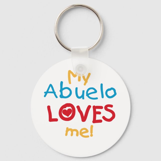 My Abuelo Loves Me T shirts and Gifts Key Ring (Front)