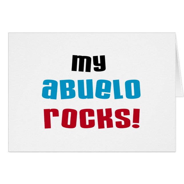 My Abuelo Rocks T-shirts and Gifts (Front Horizontal)