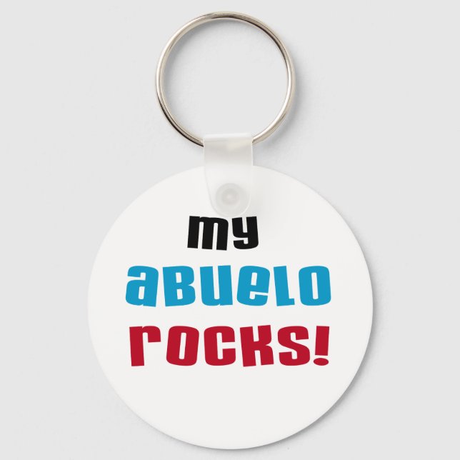My Abuelo Rocks T-shirts and Gifts Key Ring (Front)