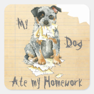 My ACD Ate My Homework Square Sticker