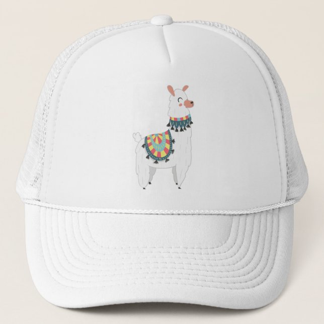 My Adorable Llama Trucker Hat (Front)