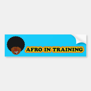 My afro is learning how to be kinky bumper sticker