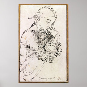 My Agnes', Durer's wife depicted as a girl, 1494 Poster