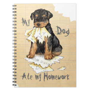 My Airedale Ate My Homework Notebook