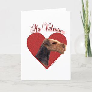 My Airedale Terrier Valentine Holiday Card