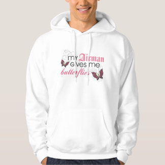 My Airman Gives Me Butterflies Hoodie