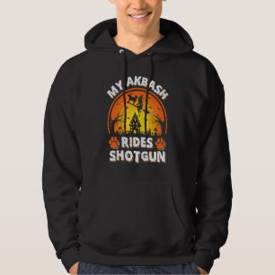 My Akbash Dog Ride Witch Shotgun Halloween Hoodie