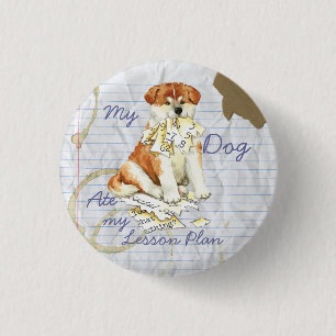 My Akita Ate My Lesson Plan 3 Cm Round Badge