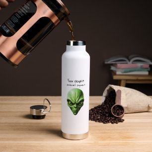 "My alien and My playlist" music vibes design Water Bottle