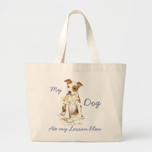 My Am Staff Ate My Lesson Plan Large Tote Bag