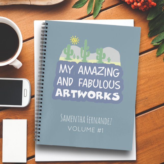 My amazing and fabulous Artworks Blue Desert  Notebook (Creator Uploaded)