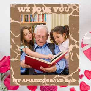 My Amazing Grand Dad Message Fathers Day Gift Etched Frames