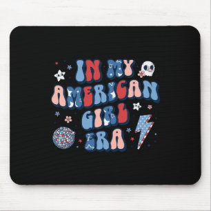 My American Girl Era Retro 4th Of July Fourth Groo Mouse Pad