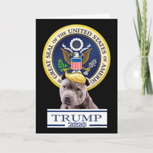 My American Staffordshire Terrier For Trump Card