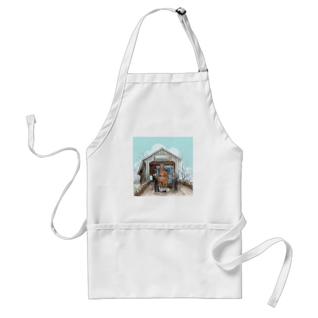 My Amish Covered Bridge Standard Apron (Front)