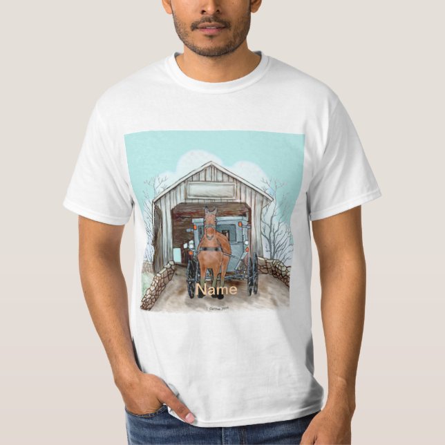 My Amish Covered Bridge T-Shirt (Front)
