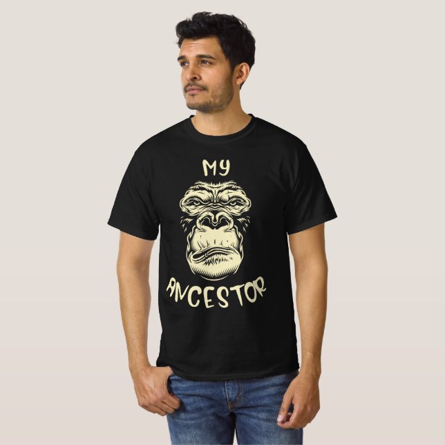 My ancestor, the gorilla t-shirt (Front Full)