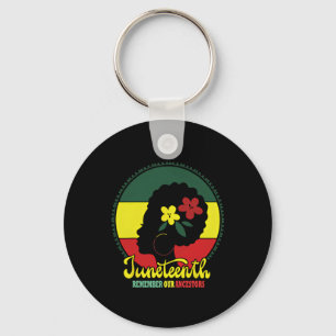 My Ancestors Juneteenth Celebrate Black Women  Key Ring