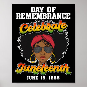My Ancestors Juneteenth Free-ish Since 1865 Girl  Poster