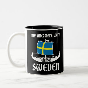 My Ancestors Were Vikings Sweden White - Gift Idea Two-Tone Coffee Mug