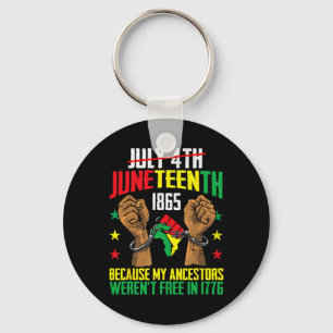 My Ancestors Weren't Free In 1776 Key Ring