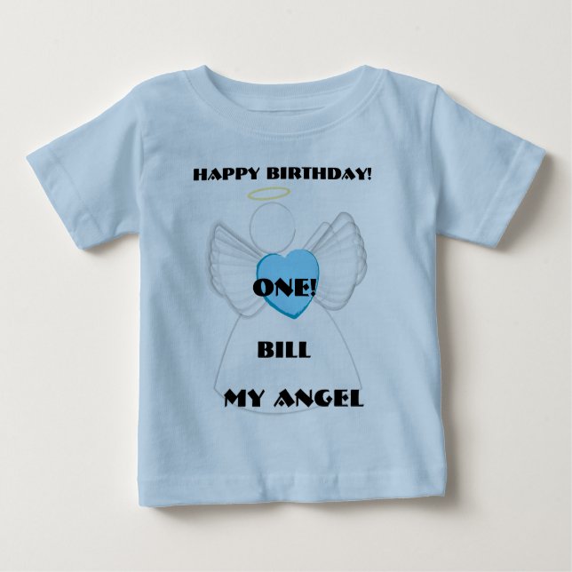 My Angel 1st Birthday-Customise Baby T-Shirt (Front)