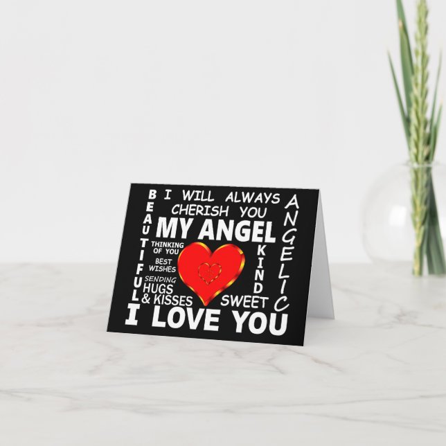 My Angel I Love You Card (Front)