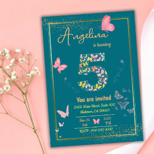 My angel is turning five : my butterfly's birthday invitation