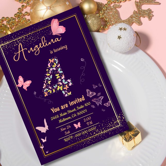 My angel is turning four : my butterfly's birthday invitation (Creator Uploaded)