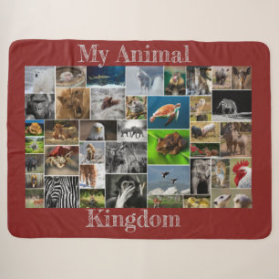 My Animal Kingdom Sherpa Blanket