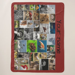 My Animal Kingdom Sherpa Blanket