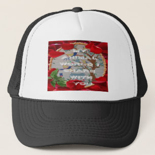 My Animal World: Beautiful Tree and Bird Design Trucker Hat