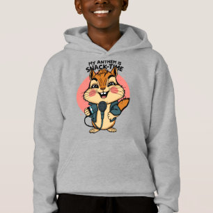 My Anthem Is Snack-Time Funny Punk Squirrel Microp